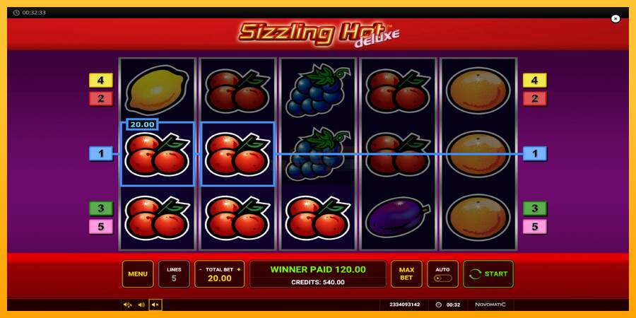 Sizzling Hot Deluxe máquina de juego por dinero, imagen 4