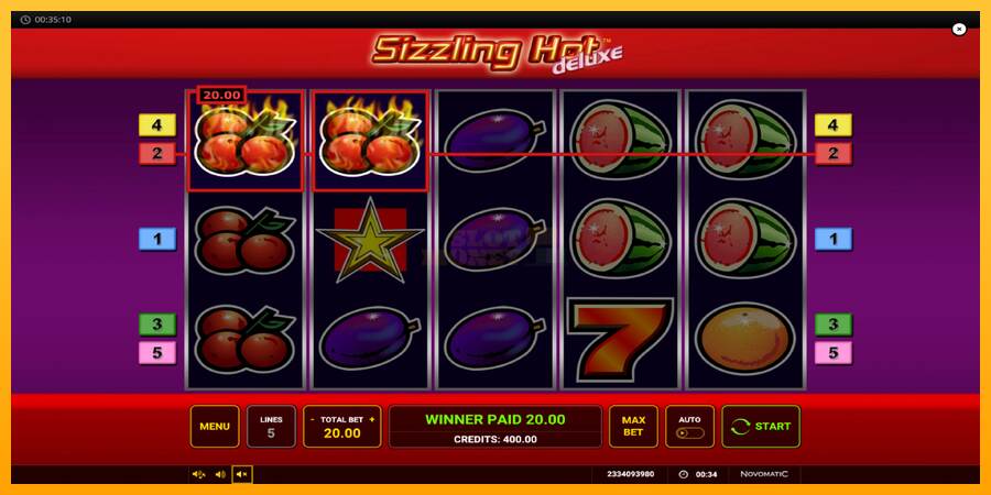 Sizzling Hot Deluxe máquina de juego por dinero, imagen 5