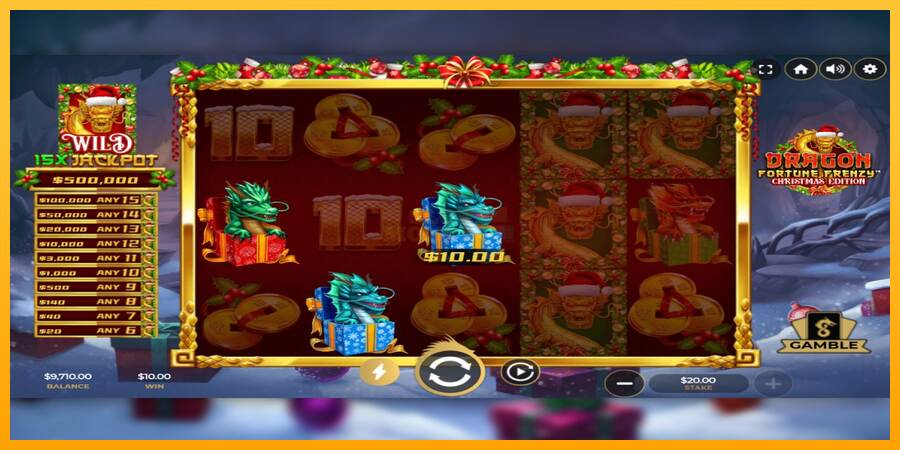 Dragon Fortune Frenzy Christmas Edition máquina de juego por dinero, imagen 3