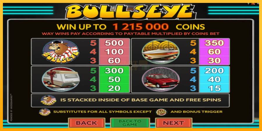 Bullseye máquina de juego por dinero, imagen 5