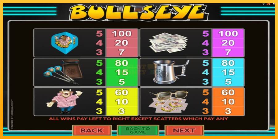 Bullseye máquina de juego por dinero, imagen 6