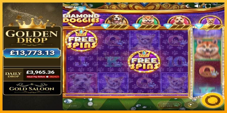 Diamond Doggies máquina de juego por dinero, imagen 3