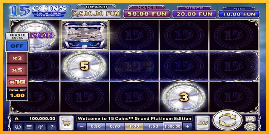 15 Coins Grand Platinum Edition máquina de juego por dinero, imagen 2