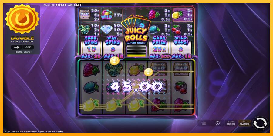 Juicy Rolls: Feature Frenzy máquina de juego por dinero, imagen 3