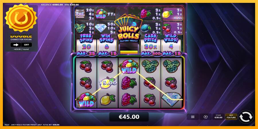 Juicy Rolls: Feature Frenzy máquina de juego por dinero, imagen 4