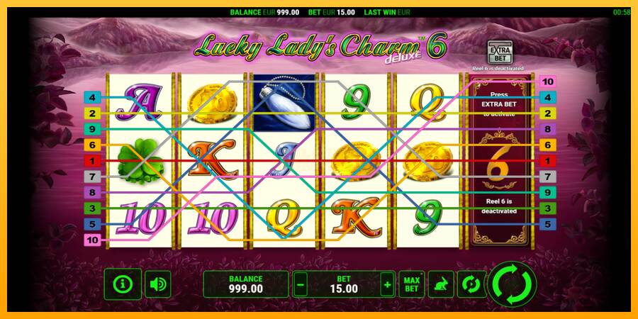 Lucky Ladys Charm Deluxe 6 máquina de juego por dinero, imagen 1