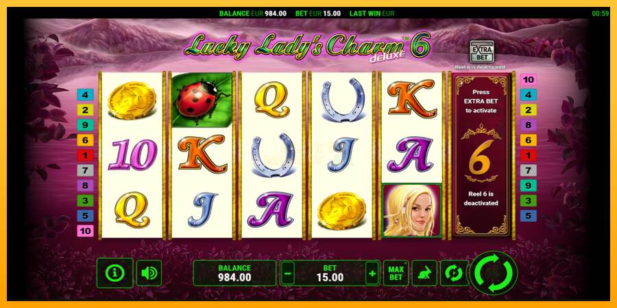 Lucky Ladys Charm Deluxe 6 máquina de juego por dinero, imagen 2