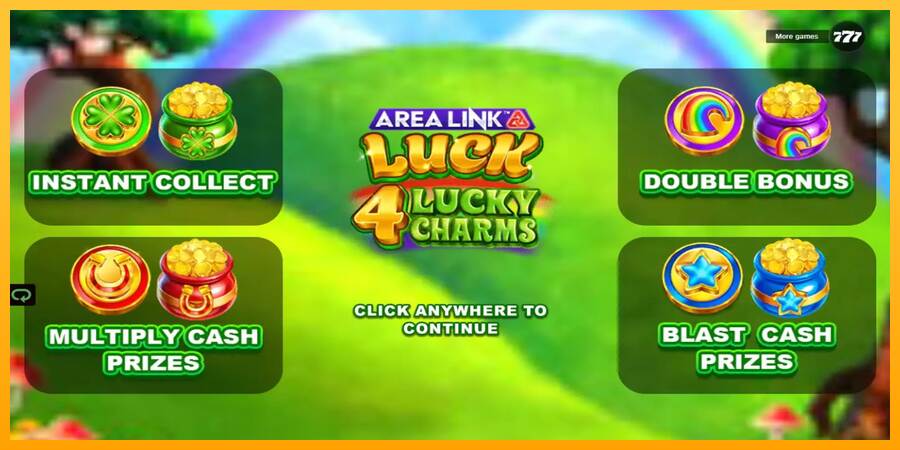 Area Link Luck 4 Lucky Charms máquina de juego por dinero, imagen 1