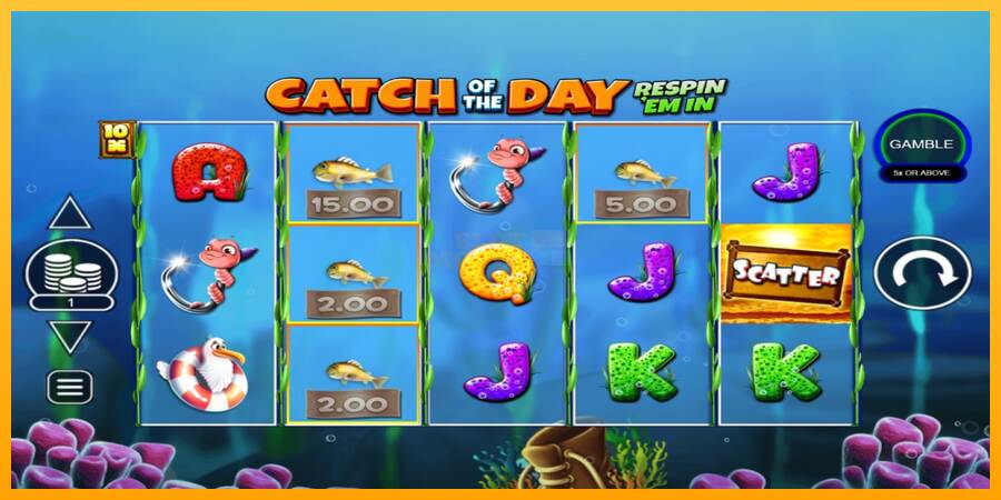 Catch of the Day Respin Em In máquina de juego por dinero, imagen 1