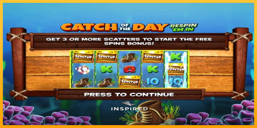 Catch of the Day Respin Em In máquina de juego por dinero, imagen 3