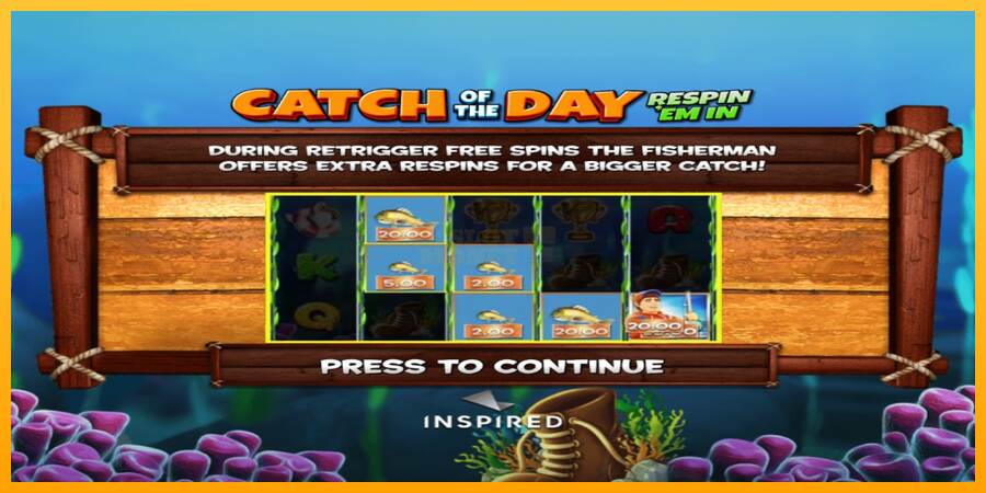 Catch of the Day Respin Em In máquina de juego por dinero, imagen 4