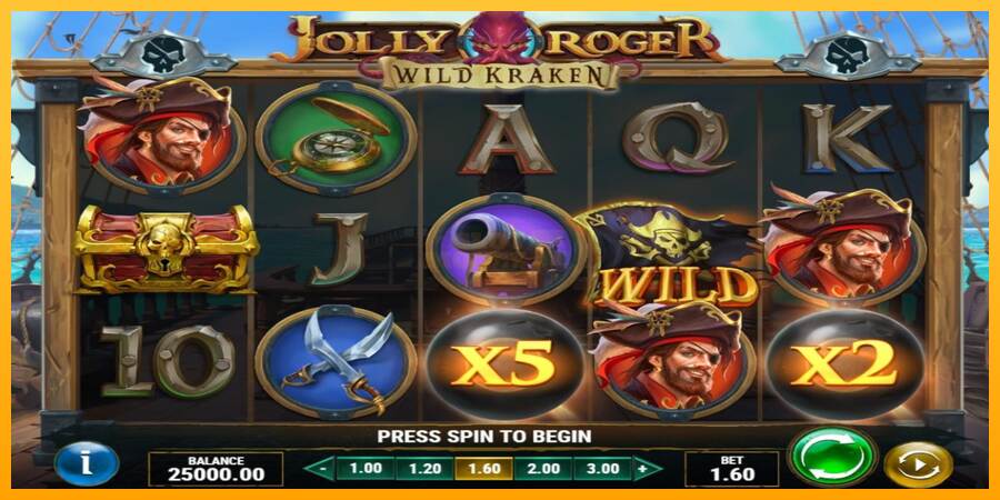 Jolly Roger Wild Kraken máquina de juego por dinero, imagen 1