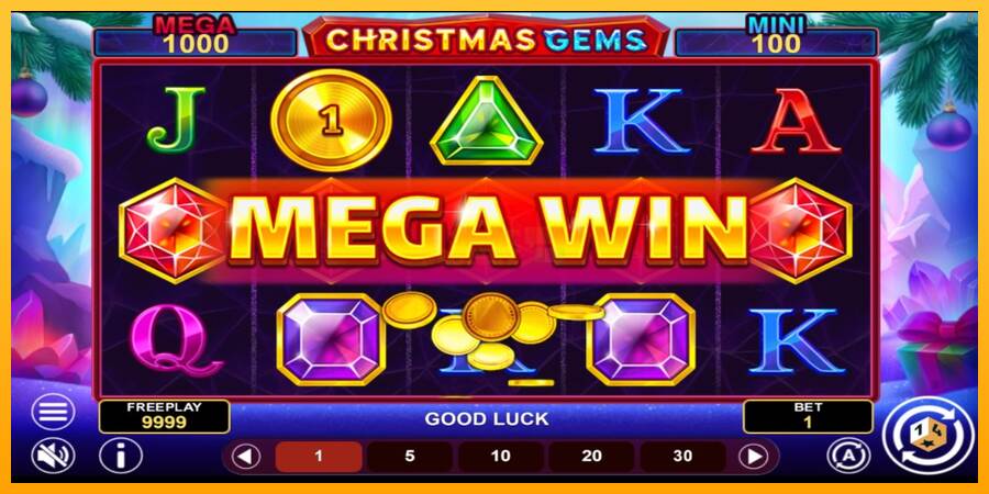 Christmas Gems Hold & Win máquina de juego por dinero, imagen 3