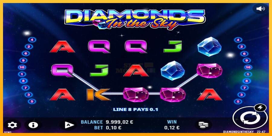 Diamonds In The Sky máquina de juego por dinero, imagen 2