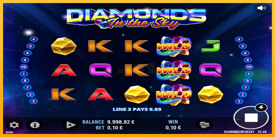 Diamonds In The Sky máquina de juego por dinero, imagen 3