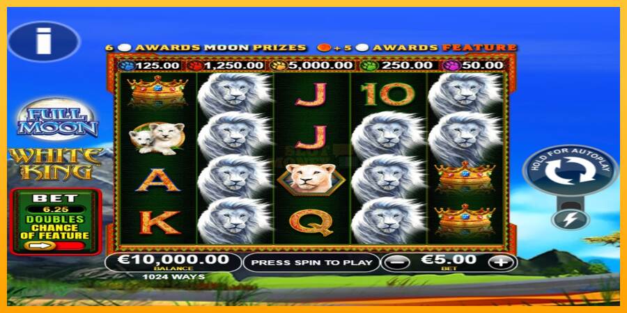 Full Moon: White King PowerPlay Jackpot máquina de juego por dinero, imagen 1