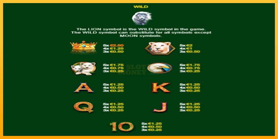 Full Moon: White King PowerPlay Jackpot máquina de juego por dinero, imagen 6