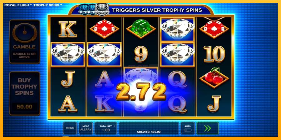 Royal Flush Trophy Spins máquina de juego por dinero, imagen 2