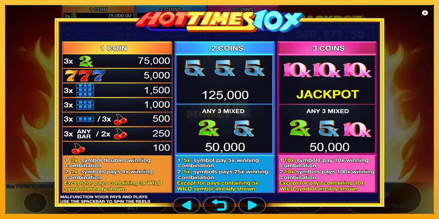 Hot Times 10x máquina de juego por dinero, imagen 5