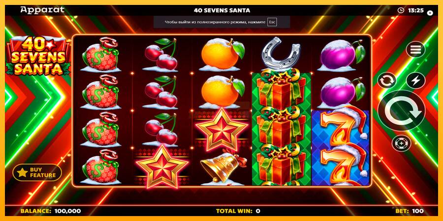 40 Sevens Santa máquina de juego por dinero, imagen 1