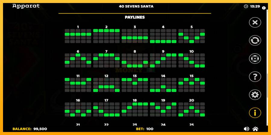 40 Sevens Santa máquina de juego por dinero, imagen 7