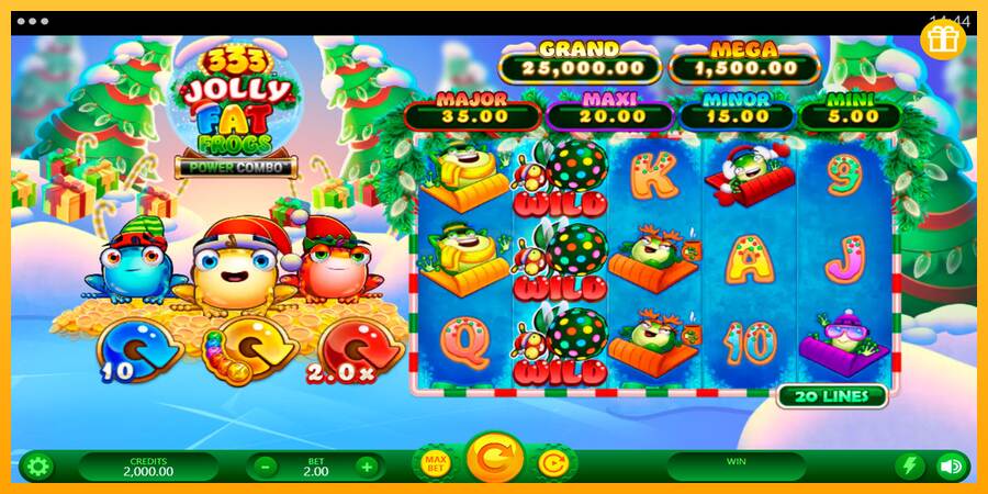 333 Jolly Fat Frogs Power Combo máquina de juego por dinero, imagen 1