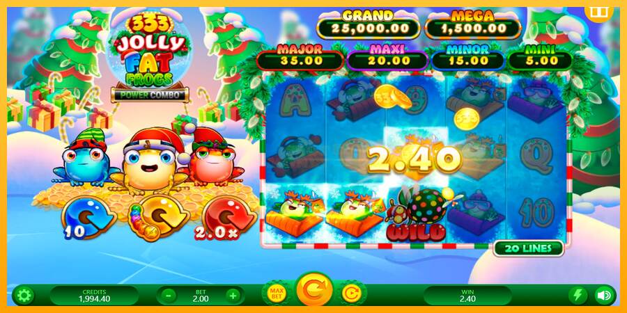 333 Jolly Fat Frogs Power Combo máquina de juego por dinero, imagen 3