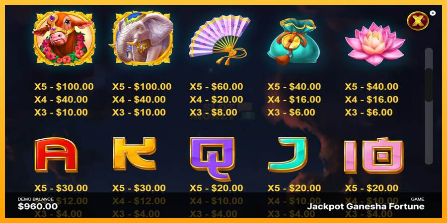 Jackpot Ganesha Fortune máquina de juego por dinero, imagen 6