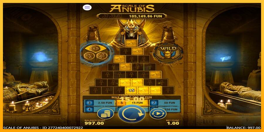 Scale of Anubis máquina de juego por dinero, imagen 3