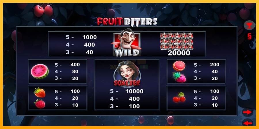 Fruit Biters máquina de juego por dinero, imagen 4