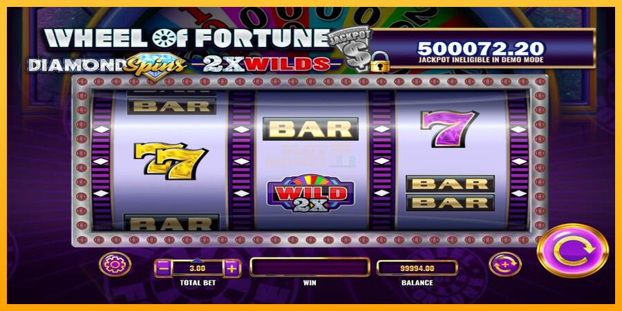 Wheel of Fortune Diamond Spins 2x Wilds máquina de juego por dinero, imagen 2