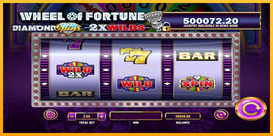 Wheel of Fortune Diamond Spins 2x Wilds máquina de juego por dinero, imagen 3