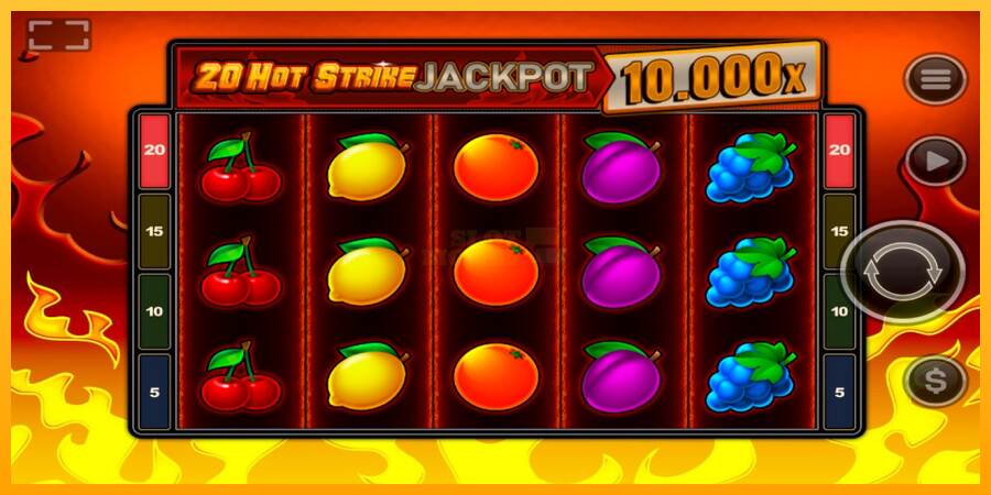 20 Hot Strike Jackpot máquina de juego por dinero, imagen 1