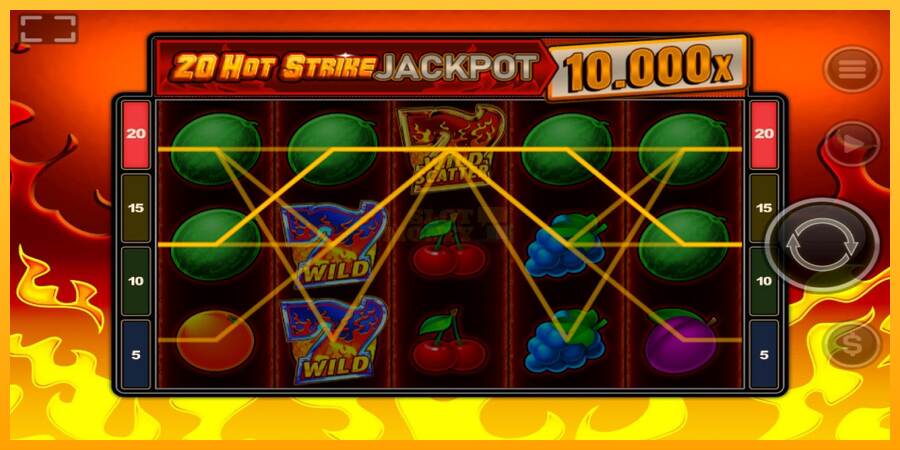 20 Hot Strike Jackpot máquina de juego por dinero, imagen 3