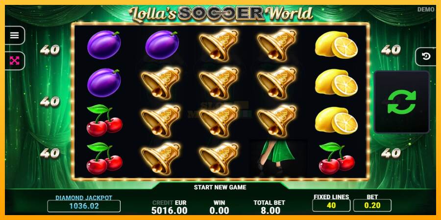 Lollas Soccer World máquina de juego por dinero, imagen 1