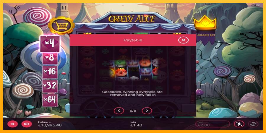 Greedy Alice máquina de juego por dinero, imagen 5