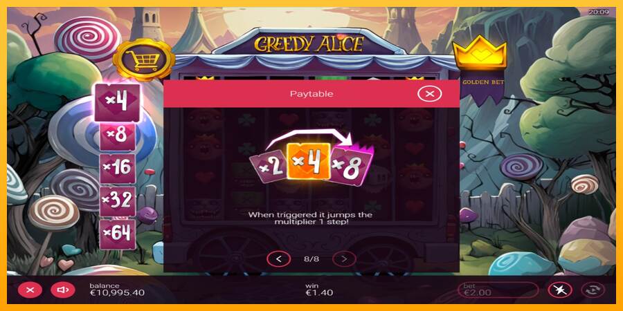 Greedy Alice máquina de juego por dinero, imagen 7