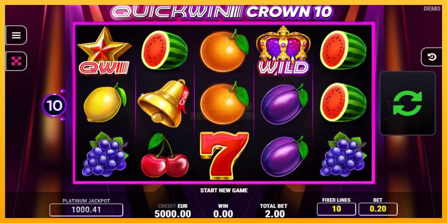 Quick Win Crown 10 máquina de juego por dinero, imagen 1