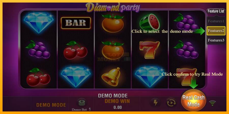 Diamond Party máquina de juego por dinero, imagen 2