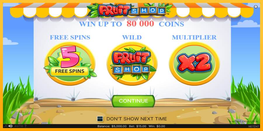 Fruit Shop máquina de juego por dinero, imagen 1