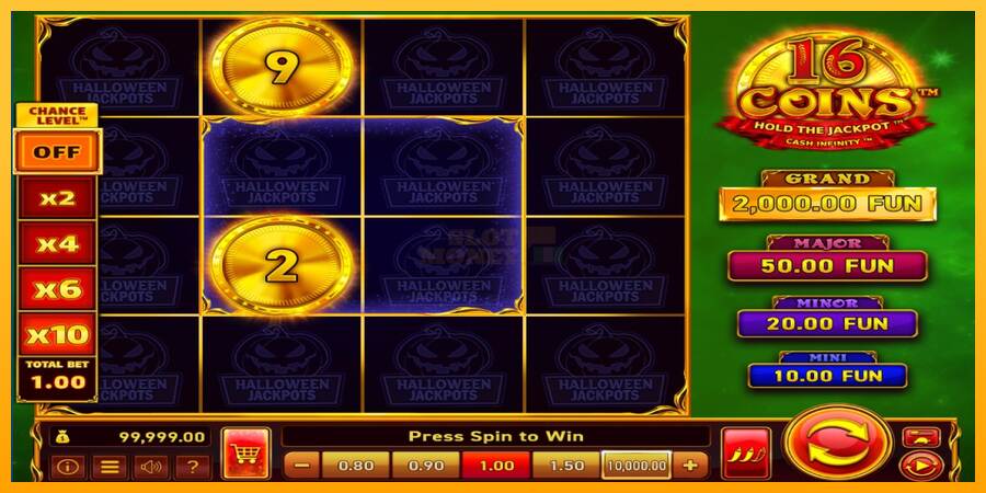 16 Coins Grand Gold Edition Halloween Jackpots máquina de juego por dinero, imagen 2