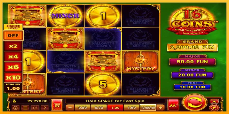 16 Coins Grand Gold Edition Halloween Jackpots máquina de juego por dinero, imagen 3