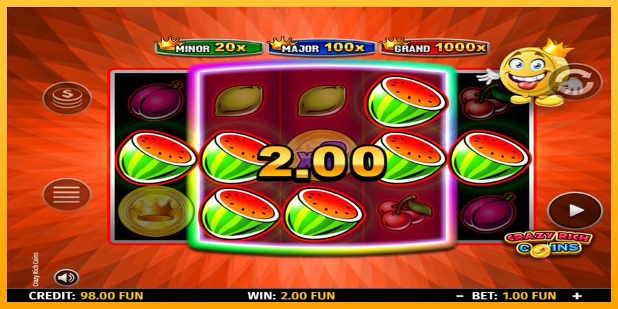 Crazy Rich Coins máquina de juego por dinero, imagen 3