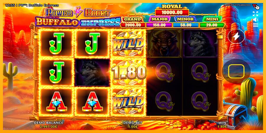 Power Boost: Buffalo Express máquina de juego por dinero, imagen 2