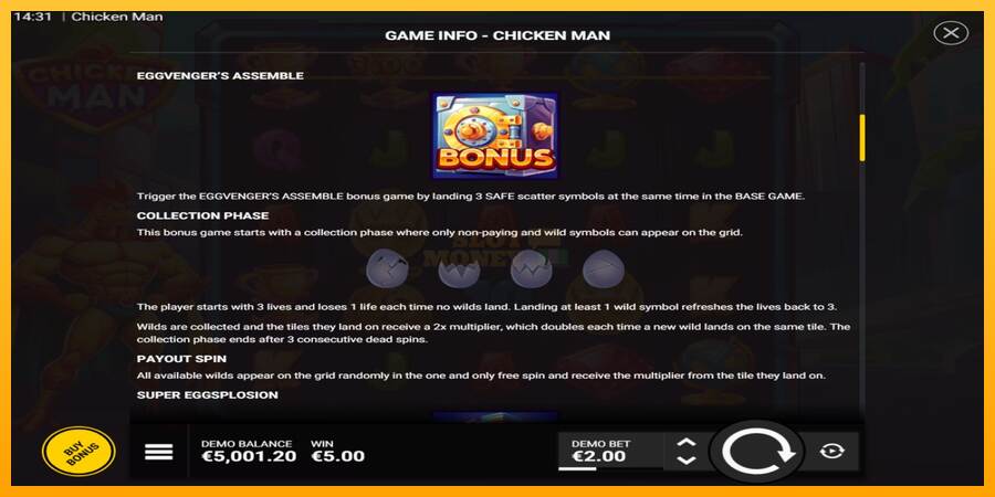 Chicken Man máquina de juego por dinero, imagen 4