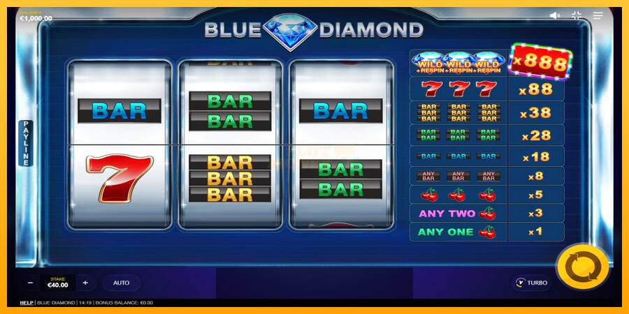 Blue Diamond máquina de juego por dinero, imagen 2