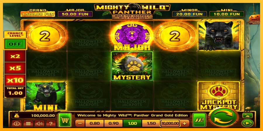 Mighty Wild: Panther Grand Gold Edition Halloween Jackpots máquina de juego por dinero, imagen 1