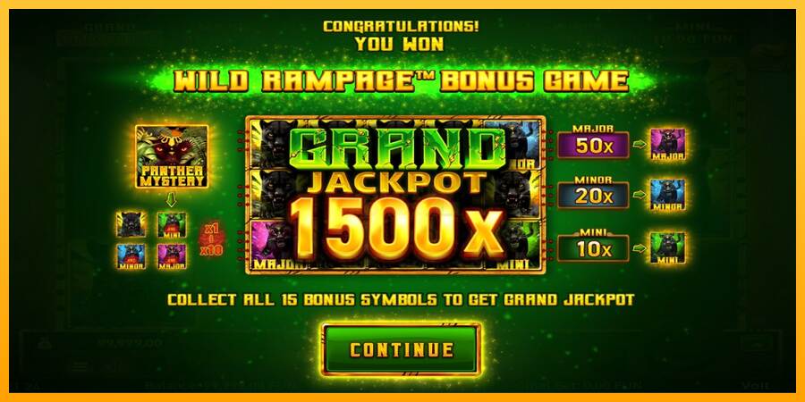 Mighty Wild: Panther Grand Gold Edition Halloween Jackpots máquina de juego por dinero, imagen 3