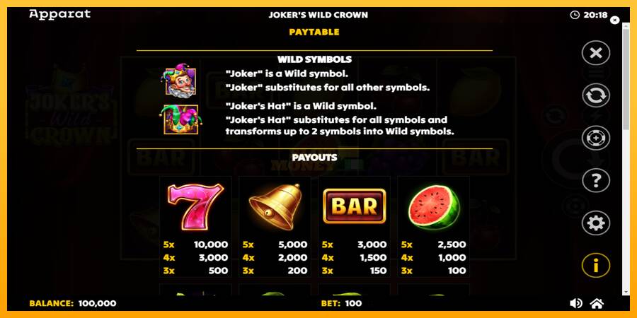 Jokers Wild Crown Diamond Treasures máquina de juego por dinero, imagen 5