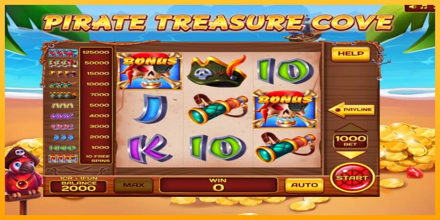 Pirate Treasure Cove Pull Tabs máquina de juego por dinero, imagen 2